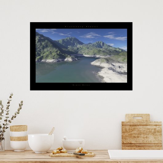 Poster rivière verte (Cuisine)