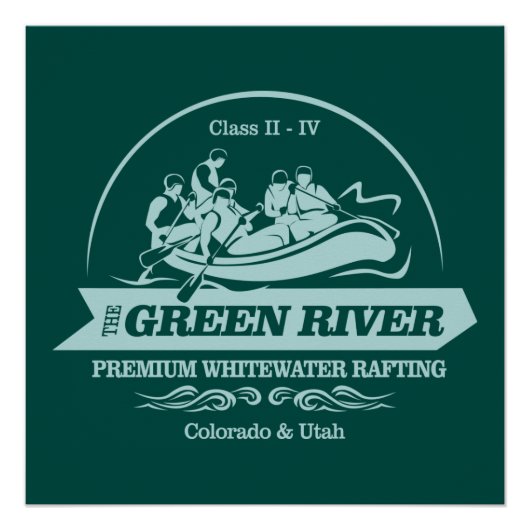 Poster Rivière verte (rafting2) (Devant)