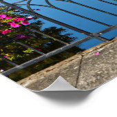 Poster Rivière vue du pont à Josselin en France (Coin)