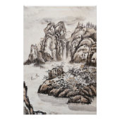 Poster Rivière Yangze avec cascade (Devant)