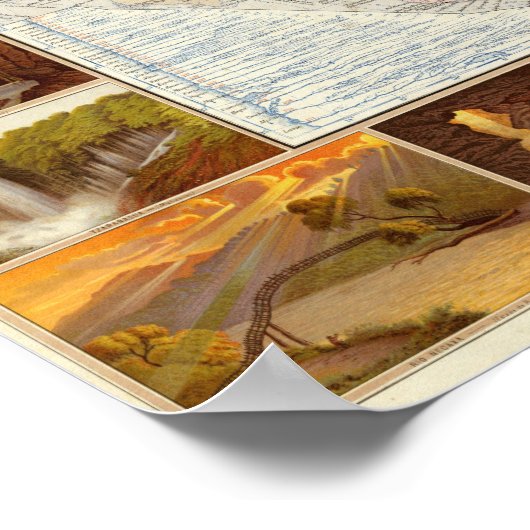 Poster Rivières au Mexique (Coin)