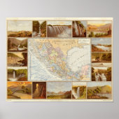 Poster Rivières au Mexique (Devant)