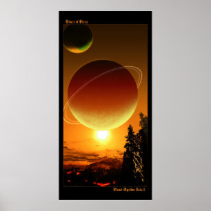 Poster Rivières de flamme - planète Zeta epsilon 2