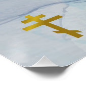 Poster Rivières de l'eau vive Baptême chrétien orthodoxe (Coin)