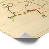 Poster Rivières et Vallées d'Allemagne (Coin)