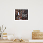 Poster Rivières Vivre Eau Inspiration Bible Citation (Cuisine)