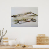 Poster Rivington pike Horwich Aquarelle (Cuisine)