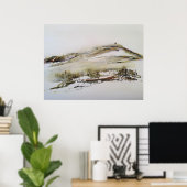 Poster Rivington pike Horwich Aquarelle (Bureau à domicile)