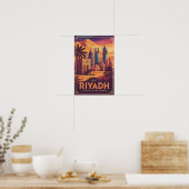 Poster Riyadh Arabie Saoudite Illustration Désert Art de (Cuisine)