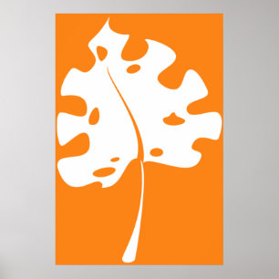 Poster Riyah-Li conçoit la feuille orange