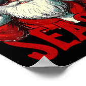 Poster Rizz La Saison Drôle Cool Bruh Père Noël Joyeux (Coin)