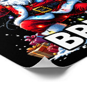 Poster Rizz Saison Bruh Merry Rizzmas Bruh Père Noël Clau (Coin)