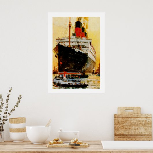 Poster RMS Berengaria (Cuisine)