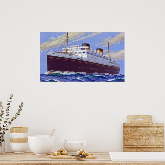 Poster RMS Britannic (Cuisine)