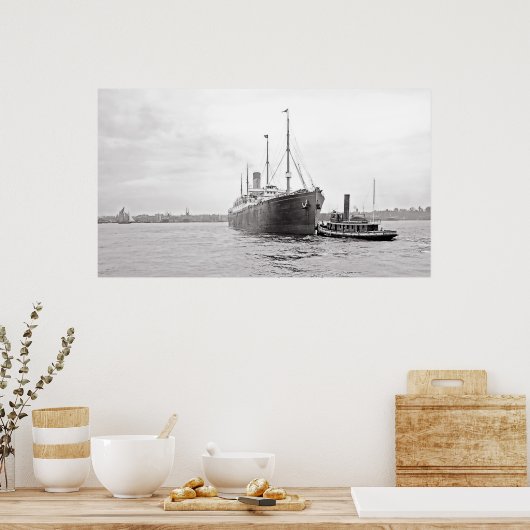 Poster RMS Cymric (Cuisine)