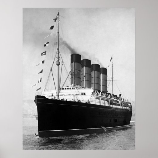 Poster RMS Lusitania (Devant)