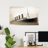 Poster RMS Lusitania (Bureau à domicile)