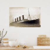 Poster RMS Lusitania (Cuisine)