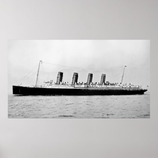 Poster RMS Mauretania (Devant)