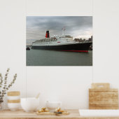 Poster RMS Queen Elizabeth 2 (Cuisine)
