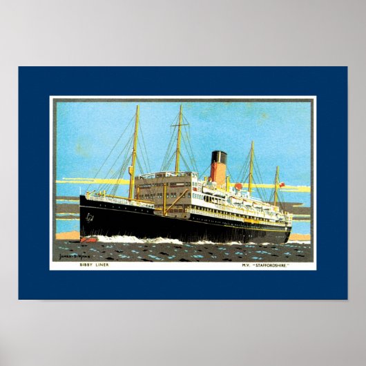 Poster RMS Staffordshire (Devant)