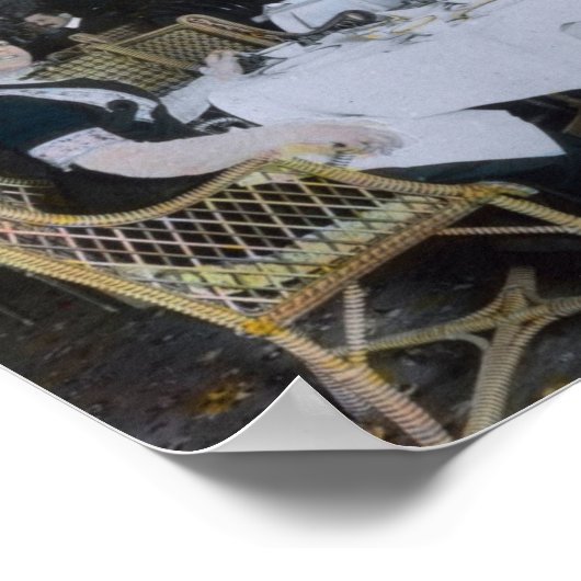 Poster RMS Titanic 1ère classe Les passagers profitent du (Coin)