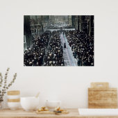 Poster RMS Titanic Funeral and Memorial Service 1912 (Cuisine)