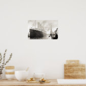 Poster RMS Titanic quitte Southampton (Cuisine)