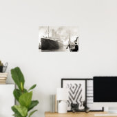 Poster RMS Titanic quitte Southampton (Bureau à domicile)