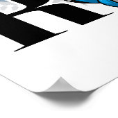 Poster RN Caduceus Blue (Coin)