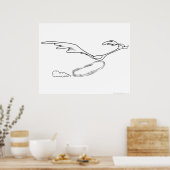Poster ROAD RUNNER™ Running Fast (Cuisine)