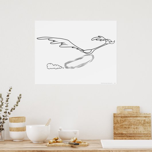 Poster ROAD RUNNER™ Running Fast (Cuisine)