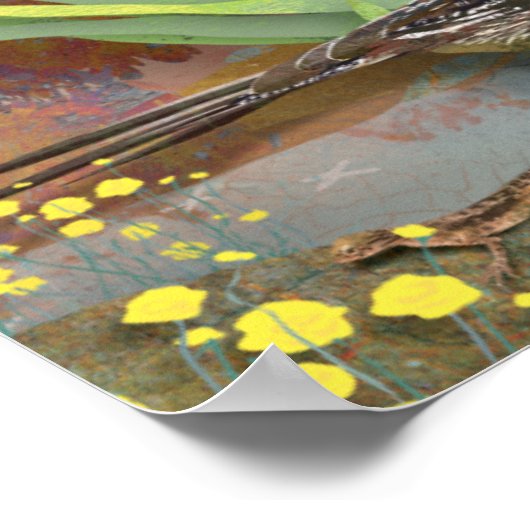 Poster Roadrunner dans le désert (Coin)