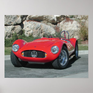 Poster Roadster 1955 de Maserati A6GC5