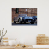 Poster roadster convertible voiture classique des années  (Cuisine)