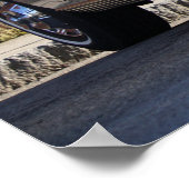 Poster roadster convertible voiture classique des années  (Coin)