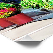 Poster Roanoke VA - Déchargement d'un camion à fleurs (Coin)