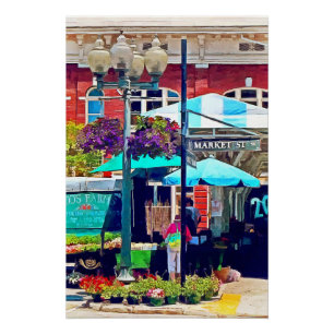 Poster Roanoke Va - Market Street