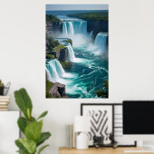Poster "Roar from Above - Niagara Falls Elegance" (Bureau à domicile)