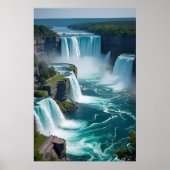 Poster "Roar from Above - Niagara Falls Elegance" (Devant)