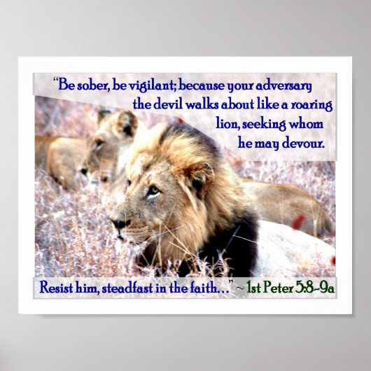 Poster Roaring Lion (Devant)