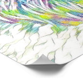 Poster Roaring Pastel Rainbow Lion Art (Coin)