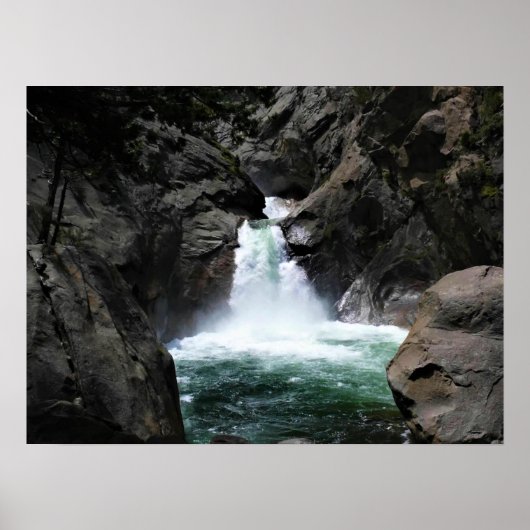 Poster Roaring River Falls, King's Canyon, CA (Devant)