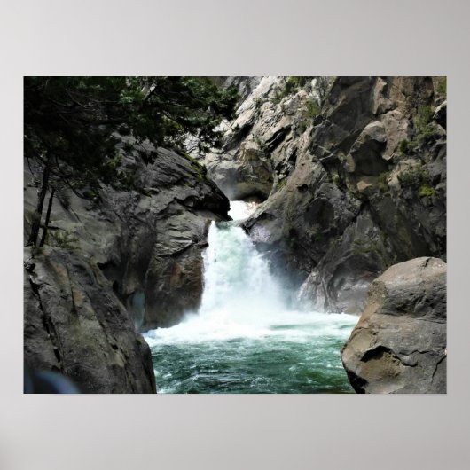 Poster Roaring River Falls, King's Canyon, CA (Devant)
