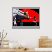 Poster ROBBY et la Bull #2 (Cuisine)