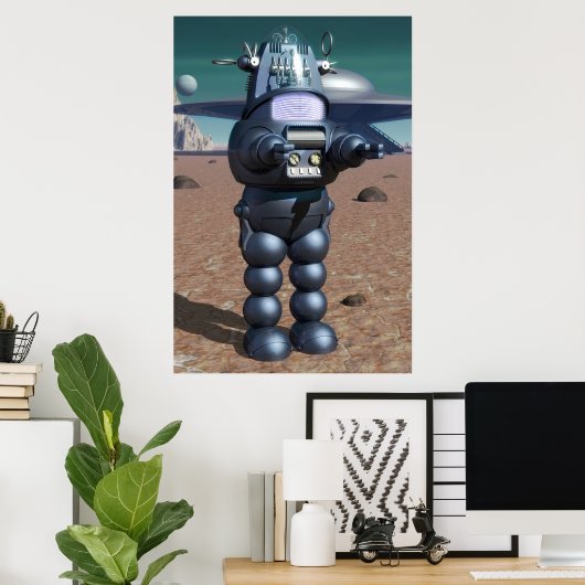 Poster Robby le robot (Bureau à domicile)