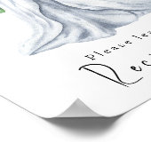 Poster Robe aquarelle avec fleurs - cartes de recettes (Coin)