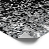 Poster Robe Argent Faux Parties scintillant Douce 16 Bien (Coin)