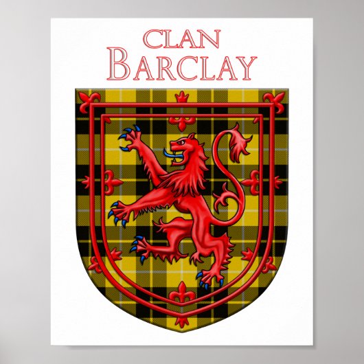 Poster Robe Barclay Tartan Scottish Plaid (Devant)