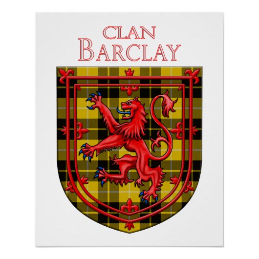 Poster Robe Barclay Tartan Scottish Plaid (Devant)